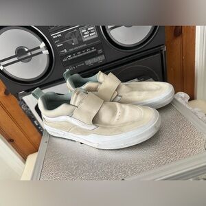 Vans Kyle Walker Pro Antique White Velcro Strap Sneakers Size 8.5